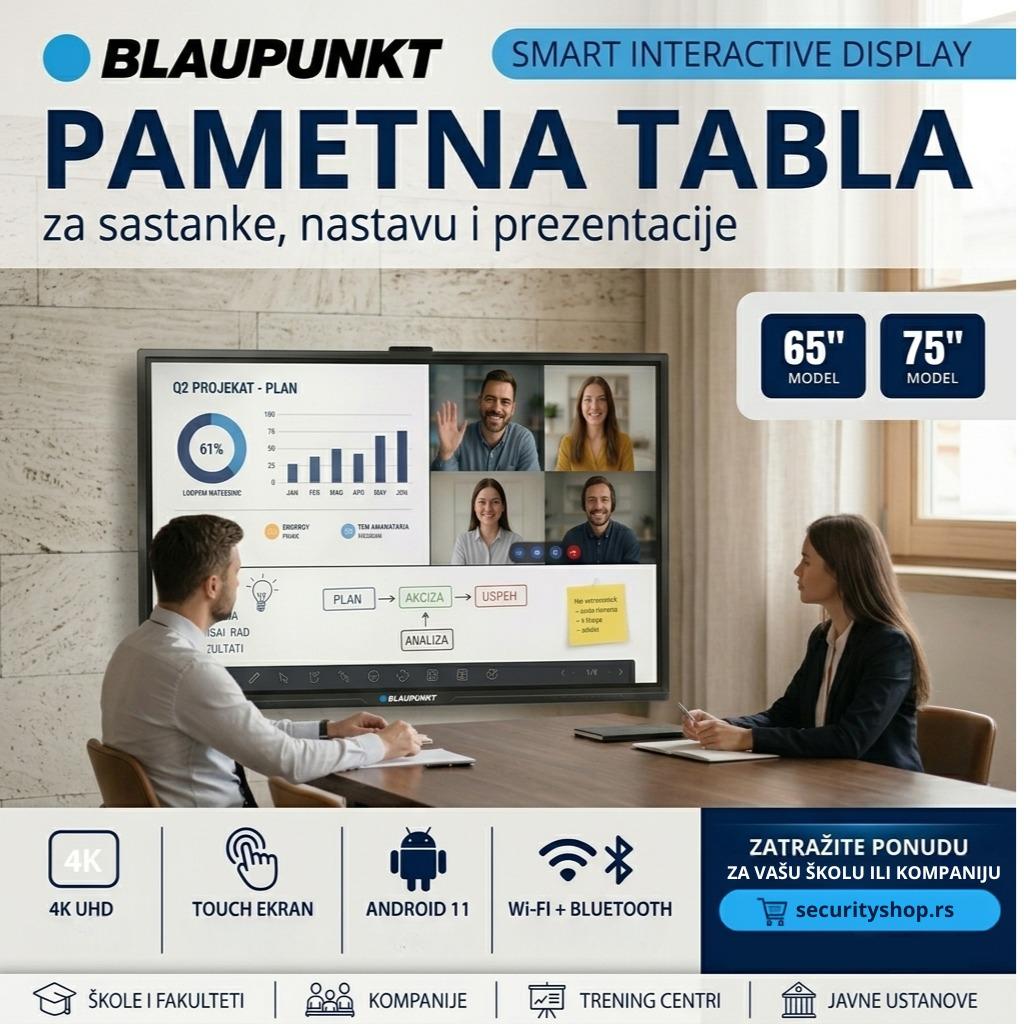 PAMETNE TABLE ZA SASTANKE, NASTAVU I PREZENTACIJE