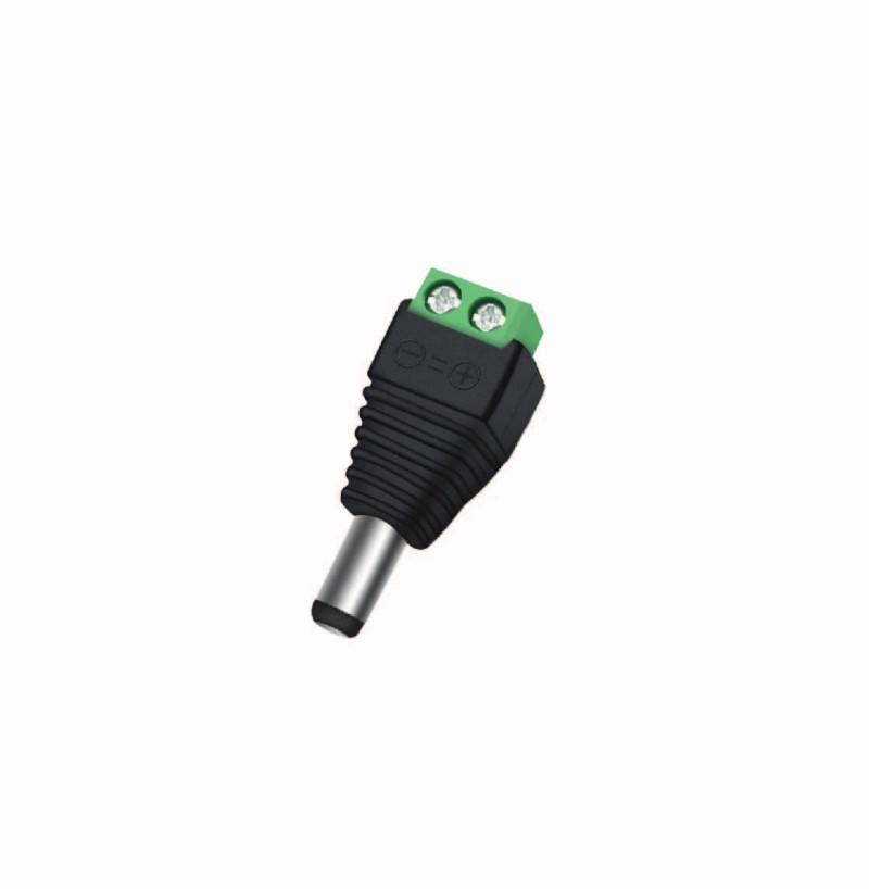 Konektor DC muški 2.1x5,5mm sa ulazima CT-DCPLUG-M