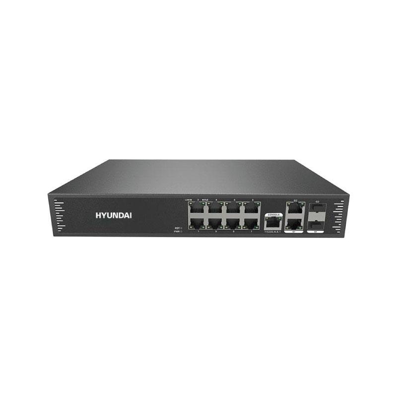 Svič 10 portni POE gigabitni upravljivi HYUNDAI HYU-NE-SW-M8PFM001
