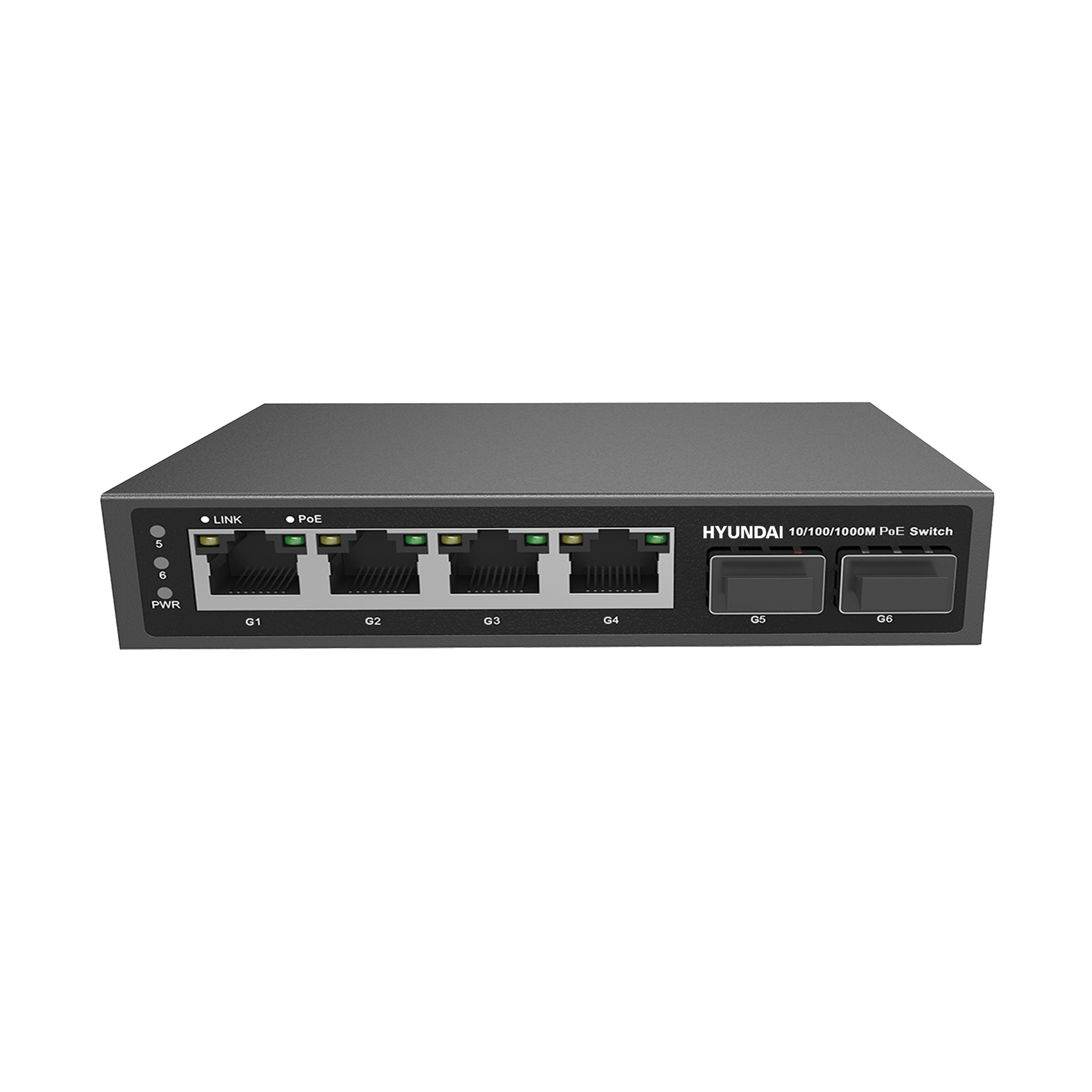 Svič 6 portni POE, SFP neupravljivi Gbit HYUNDAI HYU-NE-SW-U4PF002