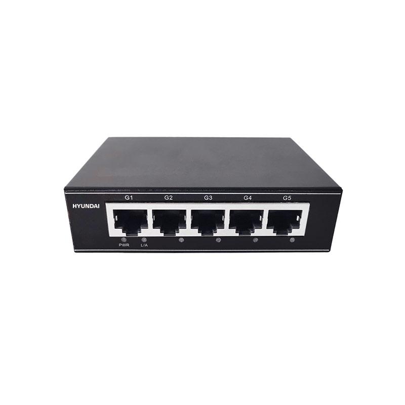 Svič 5 portni gigabitni neupravljivi HYUNDAI HYU-NE-SW-U5001
