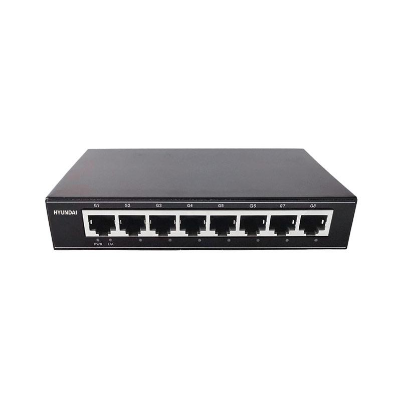 Svič 8 portni gigabitni neupravljivi HYUNDAI HYU-NE-SW-U8001