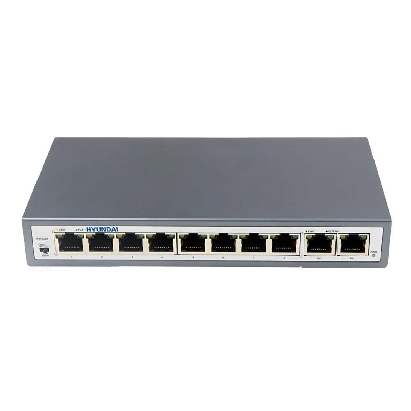 Svič POE 10 portni gigabitni HYUNDAI HYU-NE-SW-U8PG001