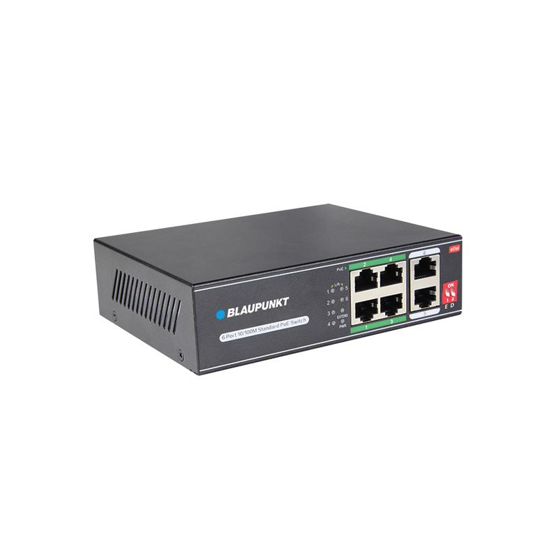 Svič 4 portni POE megabitni neupravljivi 65W BLAUPUNKT BP-SWP-4EP2EL-65